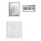 Alaterre Furniture Williamsburg 3pc Wooden Vanity Set - 30-in. L Vanity, 30-in. L Mirror, 25-in. W Wall Shelf, White AVAN3000WHBB - alternate 1